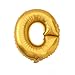 HIHAOXJ 40 Inch Helium Foil Mylar Matte Gold Letter Balloons (40 Inch-Letter O, Gold)