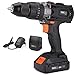 Cordless Drill, Tacklife 20V Drill 2000Ah Lithium-Ion Battery with Hammer Action 1/2