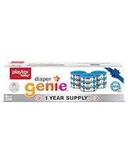 Playtex Baby Diaper Genie Diaper Pail System Refills, 1 Year Supply (9-Pack)