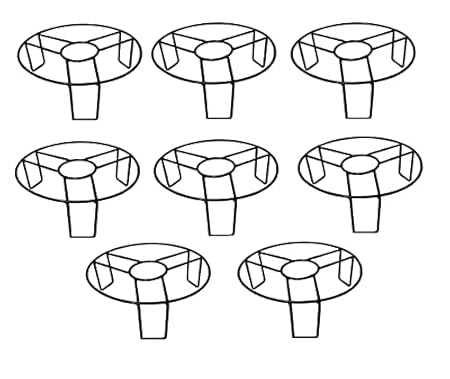 Plant Stands for Outdoor 21.5 cm Set of 8 Pieces