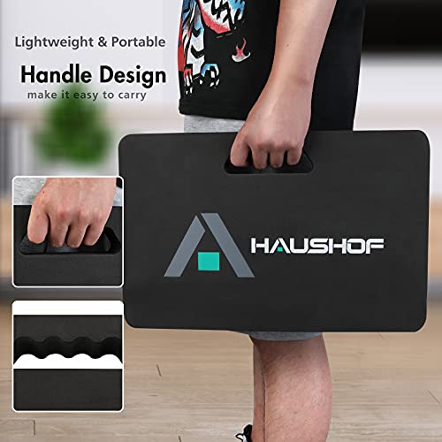 HAUSHOF Thick Kneeling Pad, Garden Kneeling Cushion for Gardening, Comfortable Memory EVA Foam Mat for Work, Planting, Yard Work, Prayer, Yoga, Mechanic, Baby Bath,17 x 11 x 1.5 Inch, Black
