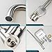 Kitchen Faucet NO.16 LOVER Commercial Utility Stainless Steel Single Handle Kitchen Sink Faucets Brushed Nickel Modern Hot and Cold for Kitchen Sink Faucet and Bar/RV Kitchen Faucets