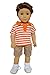 Brittany's My Orange N' Khaki Boys Outfit Compatible with American Girl Boy Dolls- 18 Inch Boy Doll Clothes