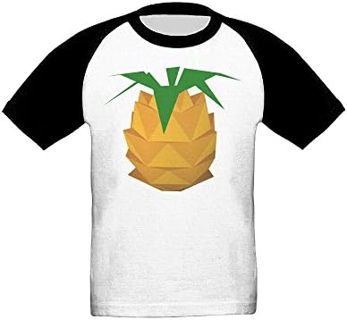 Saroyo Pineapples Toddler Raglan T-Shirts 100% Cotton Baseball Short Sleeve Tee 2 Toddler
