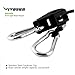 VIVOSUN 1-Pair 1/8 inch 8ft Adjustable Heavy Duty Grow Light Rope Hanger w/Reinforced Metal Internal Gears, Loose-Proof Design (150lbs Weight Capacity)