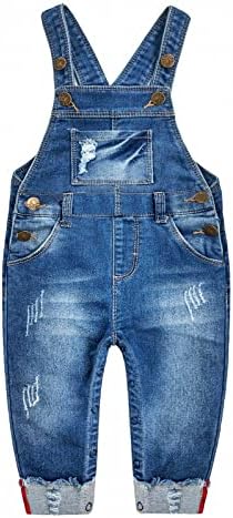 Kidscool Space Baby&Little Boys Big Bib Pocket Ripped Distressed