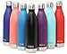 MIRA Stainless Steel Vacuum Insulated Water Bottle | Leak-Proof Double Walled Cola Shape Bottle | Keeps Drinks Cold for 24 Hours & Hot for 12 Hours (Black Shiny, 25 oz)