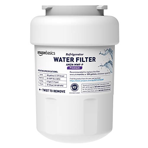 Amazon Basics Replacement GE MWF Refrigerator Water Filter Cartridge