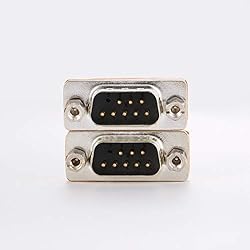 DB9 Null Modem Adapter Male to Male 2 Pack