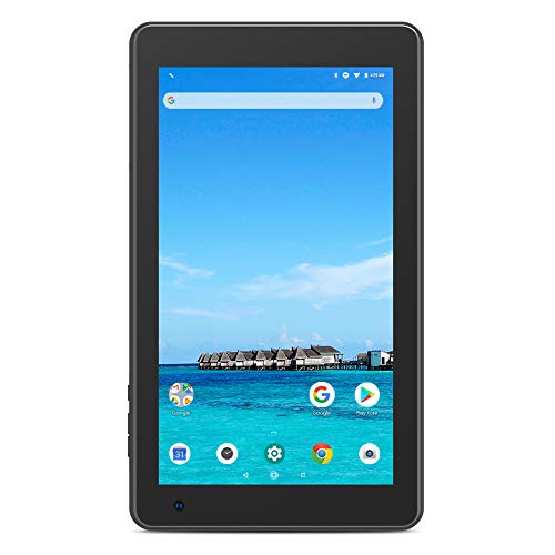 Dragon Touch M7 Tablet Android 9.0 Tablet 7 Pulgadas 1024x600 HD IPS Procesador Quad Core 2GB RAM 16GB ROM WiFi Bluetooth Doble Cámara Negro