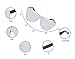 GAMT Rimless Sunglasses Futuristic Shield Mirrored Design (silver)