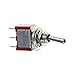 ESUPPORT On/Off/On Mini Miniature Toggle Switch Car Dash Dashboard SPDT 3Pin Pack of 10