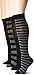 K. Bell Women's Soft Modal Blended Knee High Socks In Assorted Dark Colors , Black Strip, 9-11 Sock Size/4-10 Shoe Size (Pack of 4)