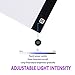 A4 LED Light Tablet Board Pad with 7 Angle Points Light Box Pad Stander, Diamond Painting Pen Cross Stitch Tool Kit 80 Pieces for DIY Art Craft