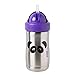 Tommee Tippee Stainless Steel Tuff Stuff Straw Cup, Insulated, BPA-Free, Internal Volume Markings, 1 Count (Designs Will Vary)