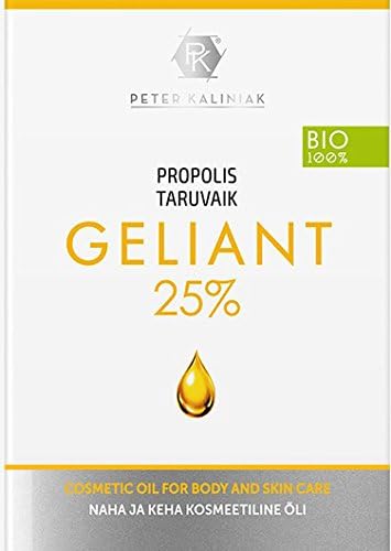 Organic Bee Propolis Oil Extract, No Alcohol, Skin Treatment, Anti-spot, Anti-Acne, Sunburn/Pigment/Freckle Cure/Heal (Geliant Travel Pillow 25%)