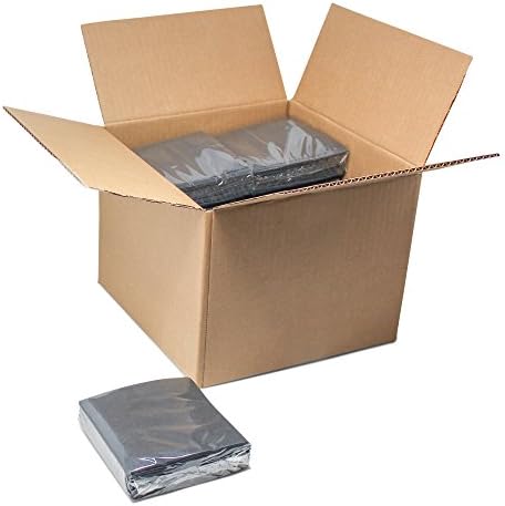Paterson Paper Black Paper Beverage/Cocktail Napkins Bulk (2 Ply, Embossed Edge, 10" x 10" - 1000/Case)
