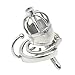 FeiGu Male Stainless Steel Chastity Cage Device with Catheter Anti-Off Ring Sex Toys Fetish Erotic 178 (cage with 45mm Ring)