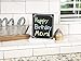 Mini Chalkboard Signs with Stand, Set of 5 Small Tabletop Chalk Board Sign Holder for Table Food Menus, Baby Shower, Decorative Wedding Decor, Birthday or Kitchen Parties - 5x6 Rustic White Wood Frame