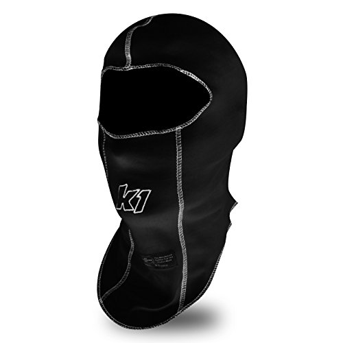 K1 Race Gear Single Layer Nomex Head Sock/Balaclava (Black) (26-SLH-N)