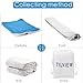 TILVIEW Queen Size Air Mattress, Blow Up Elevated Raised Air Bed Inflatable Airbed with Built-in Electric Pump, Storage Bag and Repair Patches Included, Blue, 2-Year Guarantee