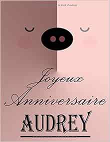 Amazon Com Joyeux Anniversaire Audrey Cahier De Dessins Carnet De Croquis Personnalise Format Extra Large 550 Pages A Remplir De Croquis Unique D Anniversaire Pour Filles French Edition