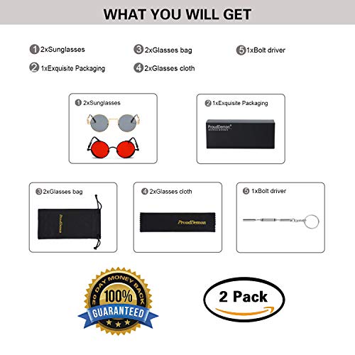 ProudDemon-Retro-Gothic-Steampunk-Sunglasses-for-Women-Men-Round-Lens-Metal-Frame