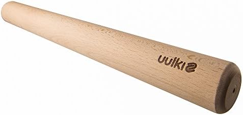 Uulki® Grand Rouleau à Pâtisserie Écologique en Bois 45 cm – Écologique en Hêtre Non Traité Artisanat traditionnel d'Europe (45 cm)