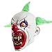 Halloween Horrific Demon Adult Scary Clown Masks Cosplay Props(Green Flame Clown)