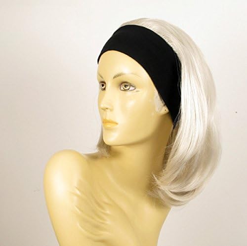 Headband Wig Woman Mid-long Smooth white Ref Mady 60