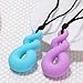 ROSENICE Chewing Necklace Chewelry Chew Necklace for Autism Chewing Biting Teething 2Pcs