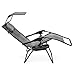 Best Choice Products Oversized Zero Gravity Reclining Lounge Patio Chairs w/Folding Canopy Shade and Cup Holder (Gray)