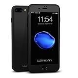 iPhone 7 Plus Case, Willnorn Norn One Full Body Coverage Ultra Slim Case with Tempered Glass Screen Protector for Apple iPhone 7 Plus (5.5-Inch) (Space Black)