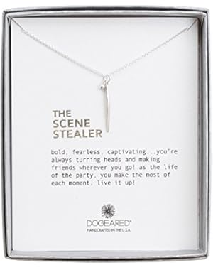 The Scene Stealer Spear with Disco Bead Sterling Silver Chain Necklace, 18