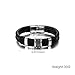 ANUIMOAR Men Genuine Leather Bracelet Stainless Buckle Multi-layer Braided Black Wrist Cuff Fashion Bangle7