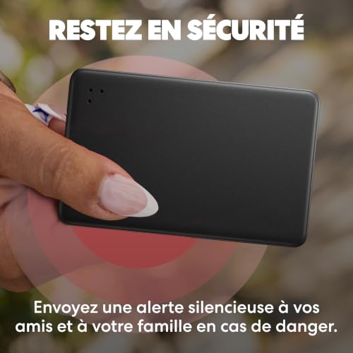 Tile Slim - Détecteur de Portefeuille, Tracker Bluetooth et localisateur d'objets pour étiquette de Bagage, Passeport et Autres. Compatible avec iOS & Android. Lot de 1 (Noir)