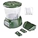 Flexzion Automatic Fish Food Feeder Digital Programmable Feeding Dispenser 4 Timer For Aquarium Tank Pond Home Office Use With Lcd Display Mounting Hardware In Green