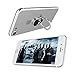 ICHECKEY Cell Phone Ring Holder Ultra-Thin 360° Adjustable Ring Stand Grip Mount Kickstand for iPhone 7/7 Plus, Galaxy S8/S8 Plus and Almost All Cases/Phones - Silver and Black