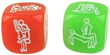 Best Bid Offer,Sexy Funny Adult Love Humour Gambling Carved Dice Luminous Dice(2 PCS)