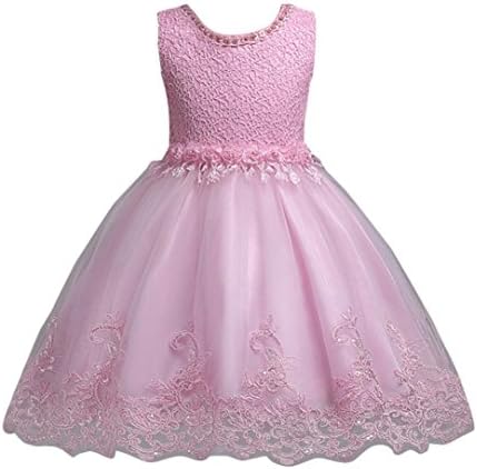 Huhua Ball Gown, Toddler Kids Teen Flower Girls Princess Bridesmaid Pageant Sleeveless Tutu Tulle Gown Skirt Wedding Party A Line Dress for 3-12 Years Old