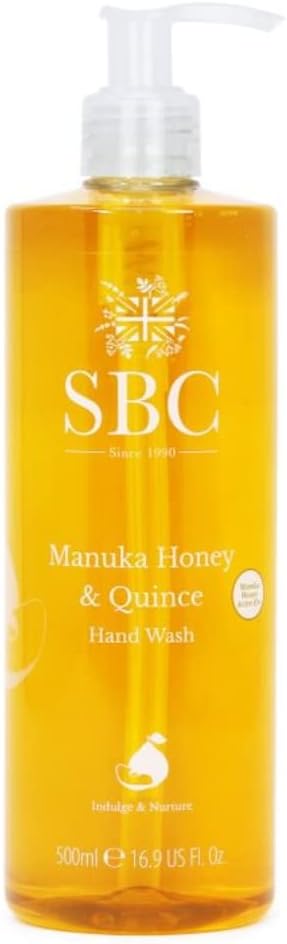 SBC Manuka Honey Quince Hand Wash 500ml Hydrating Dry Irritated Skin Family