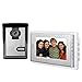 AMOCAM Wired Video Intercom Doorbell System 7 Inches LCD Monitor Video Door Phone Kits Support Monitoring,Unlock,Dual-Way Door Intercom for Villa Apartment Home Security Systems Indoor Outdoor