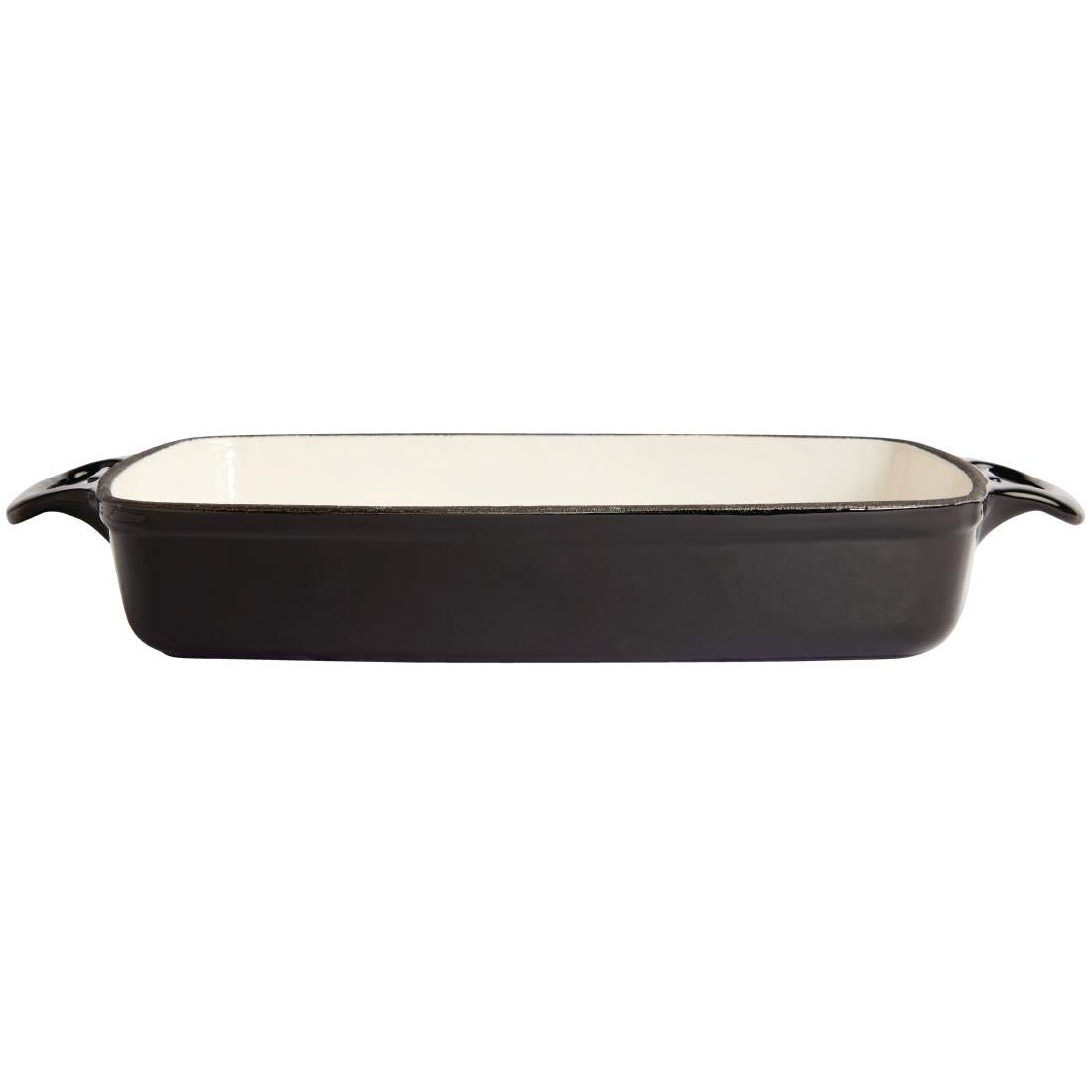 Vogue GH324 Rectangular Black Cast Iron Dish 2.8Ltr 55X390X235mm Baking Roasting, 55(H)x 390(W)x 235(D)mm - Image 3