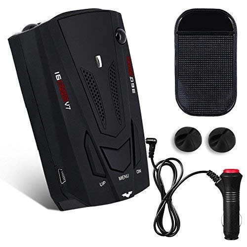 New Radar Detector, Voice Alert & Car Speed Alarm System with 360 Degree Detection, City/Highway Mode (FCC Certification)