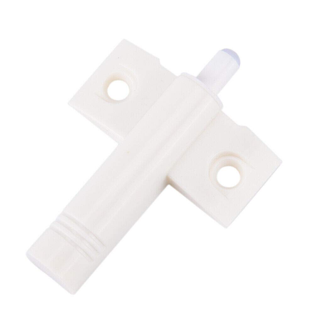 SUPERTOOL Quiet Closer Damper Buffers, Soft Close, White, Backward, for Kitchen/Cabinet/Door/Drawer (15 Pcs)