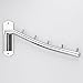 Sumnacon Wall Mounted Clothes Hanger Rack, Stainless Steel Garment Hooks Swing Arm Holder, Space Saver Coat Robe Storage Organizer Laundry Room Bedrooms, Clothing Drying Rack 5 Hooks