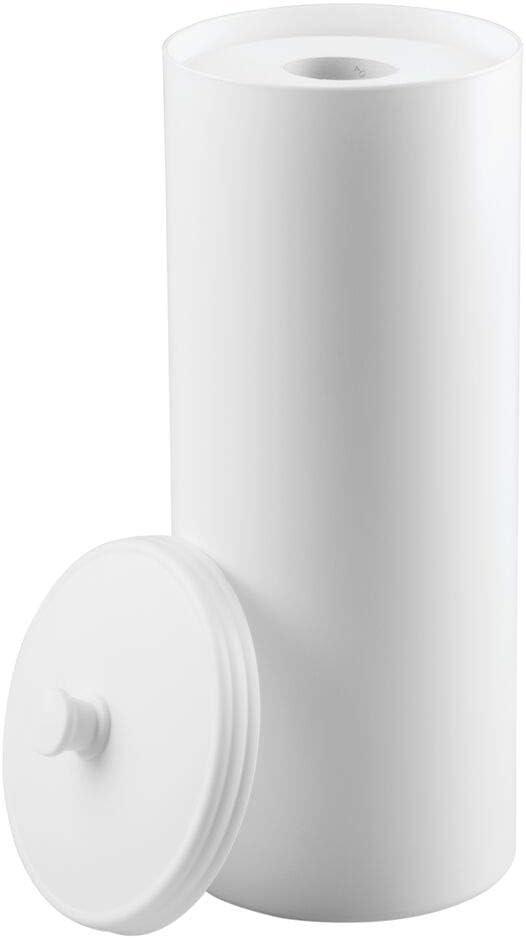 mDesign Free Standing Toilet Roll Holder No Drilling Required