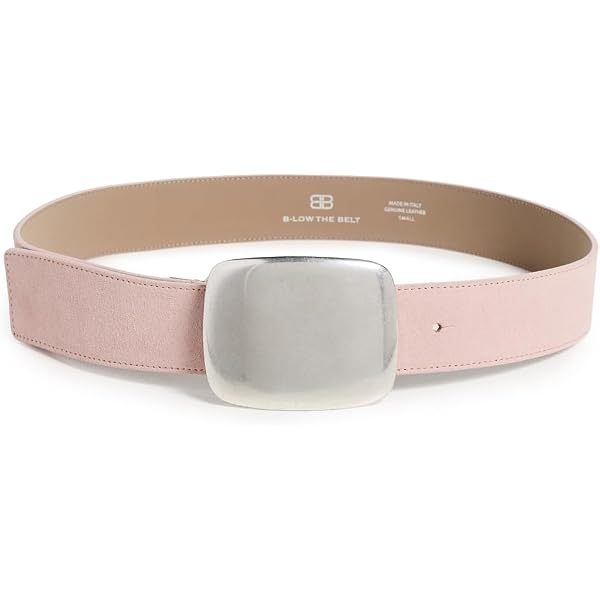 B-Low the Belt grey  Suede with Gold Circle Buckle B-low the Belt Rein Belt – Mikinola main image 4