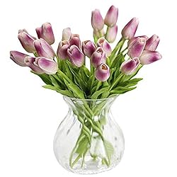 AHXHWKA Real-Touch Artificial Tulip Flowers
