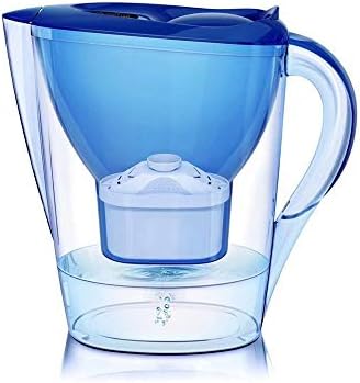 Water Filter Pitcher 10 Cup Long-Lasting Purifier with Electronic Filter Indicator Filtered Water Pitcher Removes Harmful Contaminants Chlorine Metals & Sediments Activated Carbon Filter - Healthy 2.8